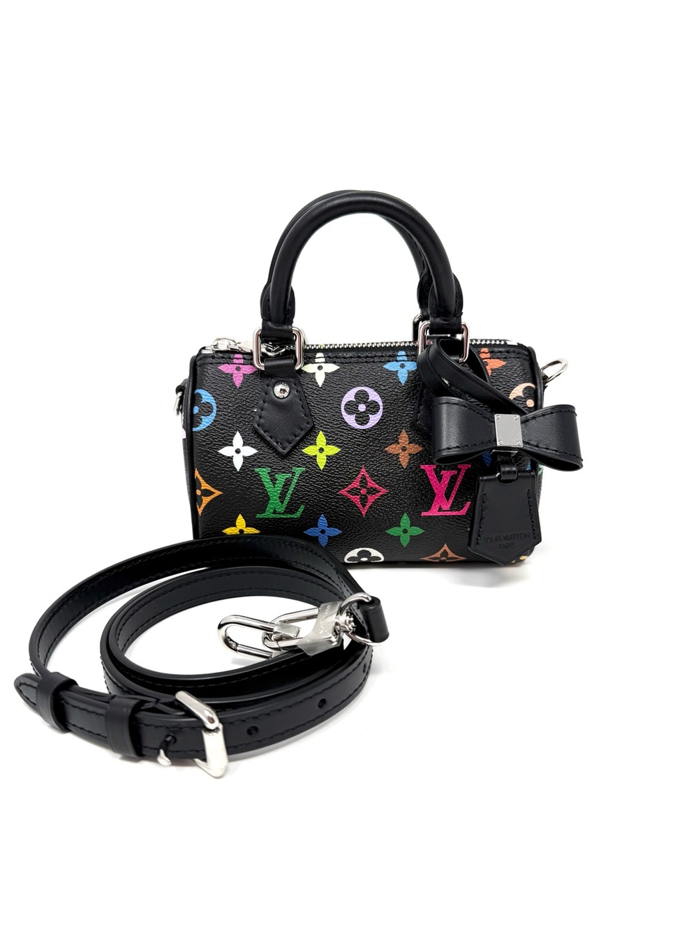 Louis Vuitton Takashi Murakami LV x TM Speedy Nano Multicolor Noir Black M13406